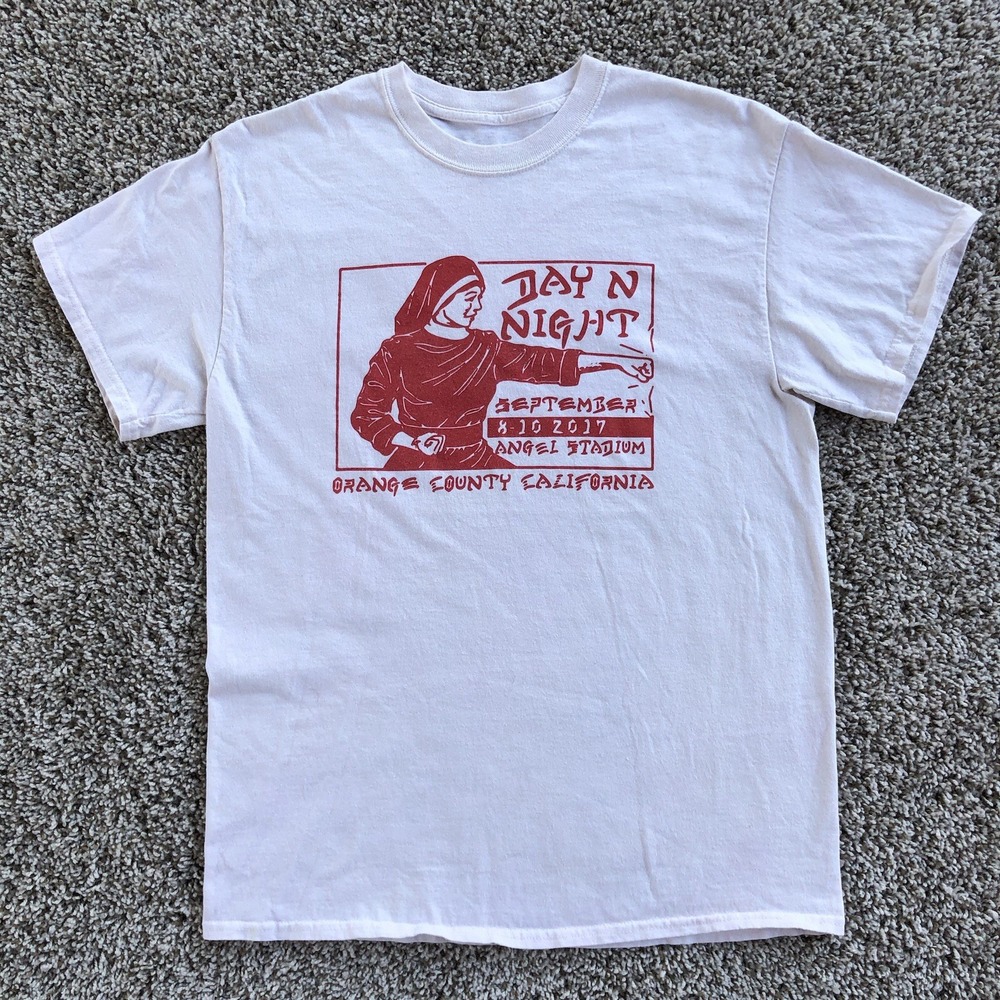 Day N Night Rap Music Festival Concert T-Shirt Mens M Angel Stadium Tour Merch